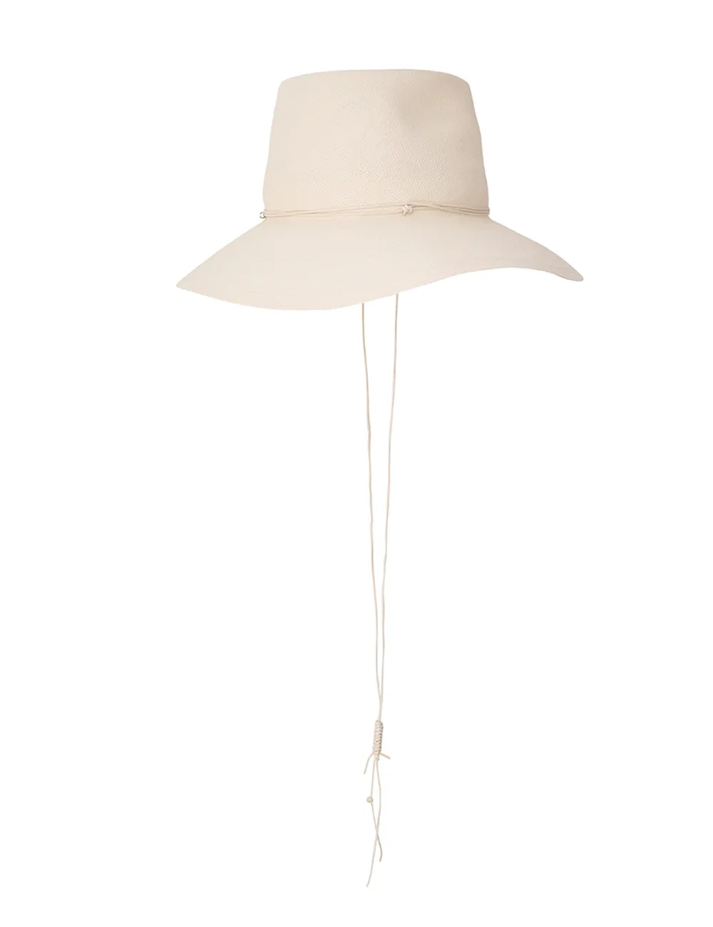 Glazed Straw Collapsible Hat 